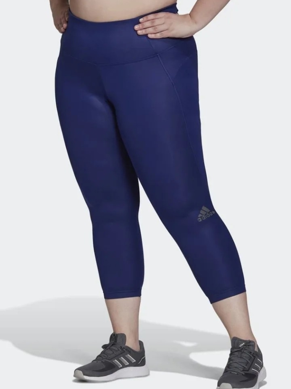 adidas Women’s Navy 3/4‎ High-Rise Capris